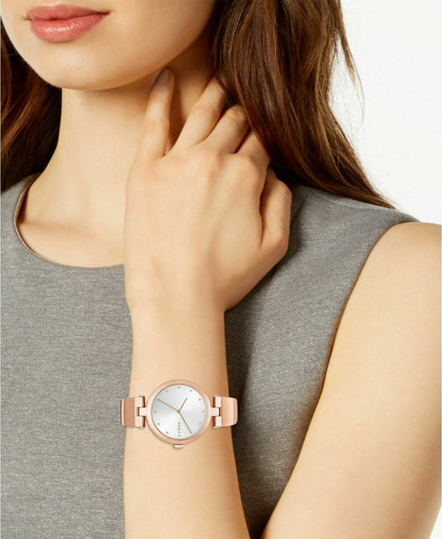 Women's DKNY Eastside Rose Gold Steel Bangle Band Watch NY2711